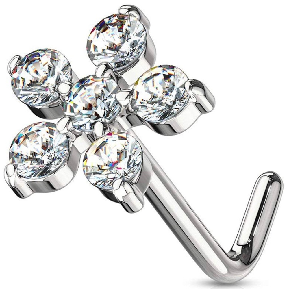 Flower nose stud